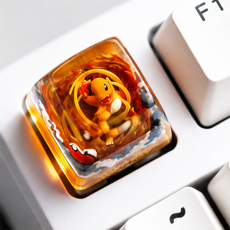 Pokémon Miniature Scene Resin Artisan Keycaps