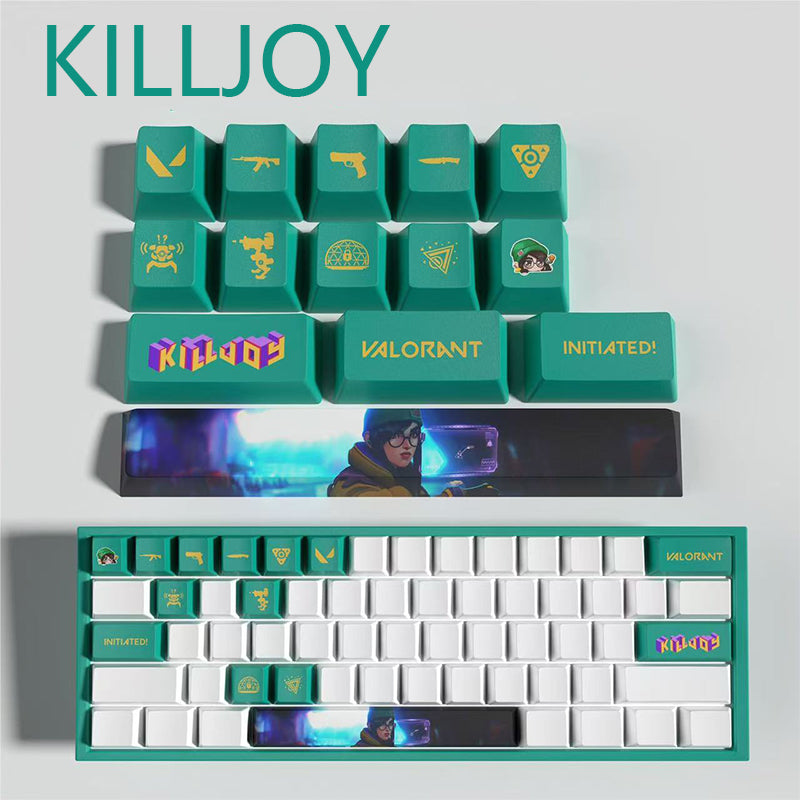 Valorant Agent Theme PBT Keycaps - 14-Key Set