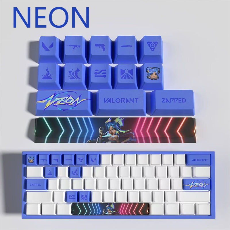 Valorant Agent Theme PBT Keycaps - 14-Key Set