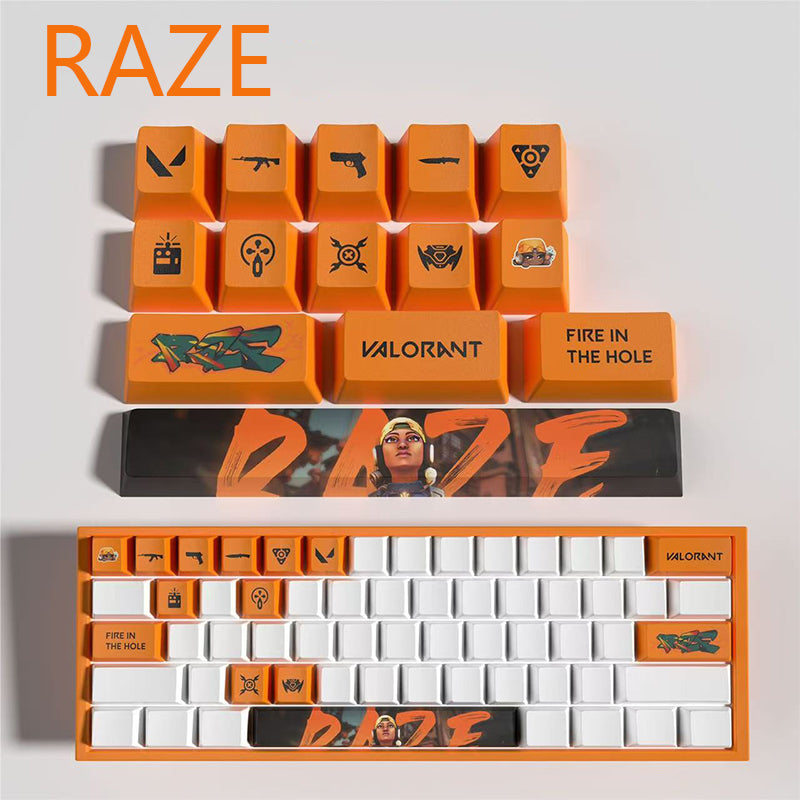 Valorant Agent Theme PBT Keycaps - 14-Key Set
