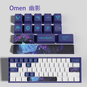 Valorant Agent Theme PBT Keycaps - 14-Key Set