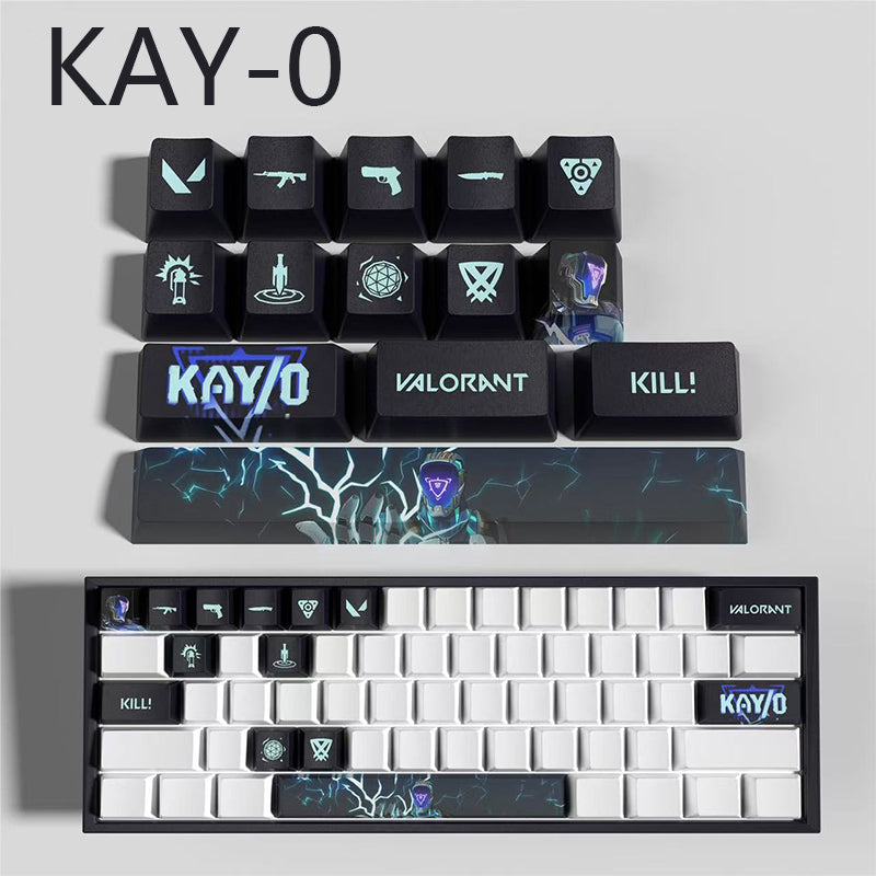 Valorant Agent Theme PBT Keycaps - 14-Key Set