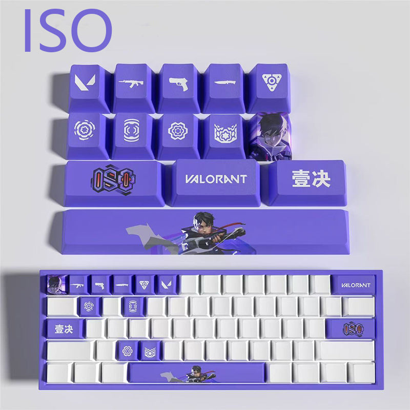 Valorant Agent Theme PBT Keycaps - 14-Key Set
