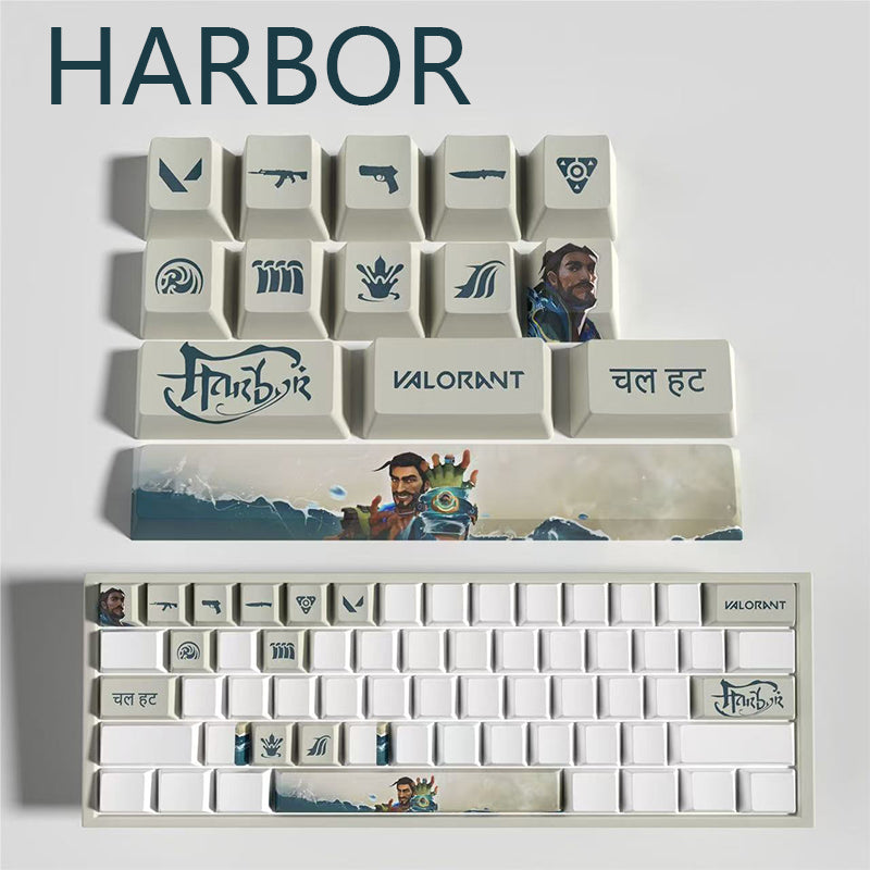 Valorant Agent Theme PBT Keycaps - 14-Key Set