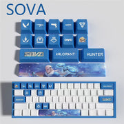 Valorant Agent Theme PBT Keycaps - 14-Key Set
