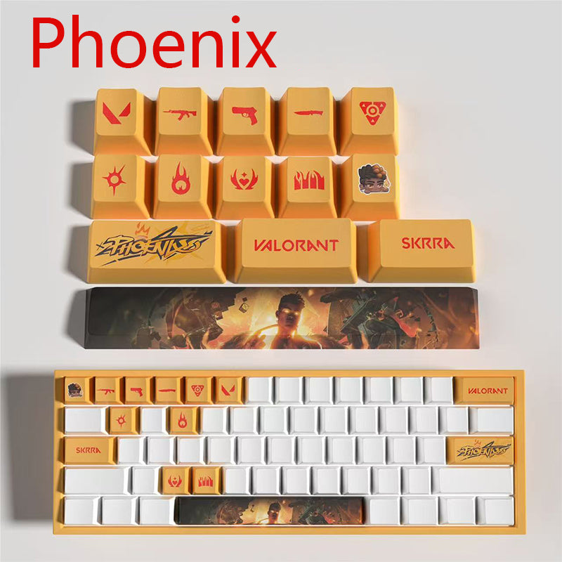 Valorant Agent Theme PBT Keycaps - 14-Key Set