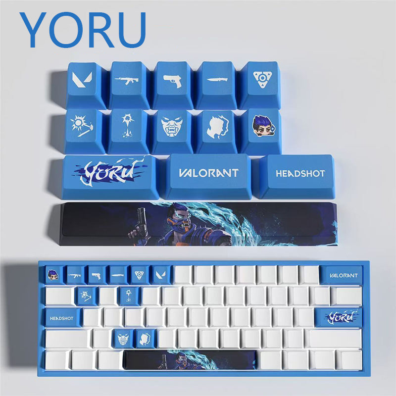 Valorant Agent Theme PBT Keycaps - 14-Key Set