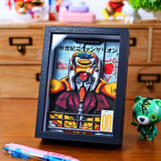 Evangelion Layered 3D Shadow Box Art