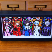 Evangelion Layered 3D Shadow Box Art
