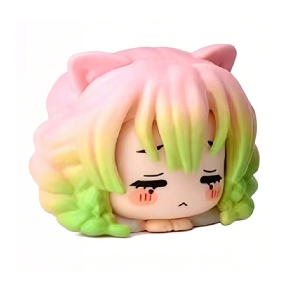 Demon Slayer-Inspired Cat-Ear Chibi Mini Figures