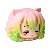 Demon Slayer-Inspired Cat-Ear Chibi Mini Figures