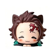 Demon Slayer-Inspired Cat-Ear Chibi Mini Figures