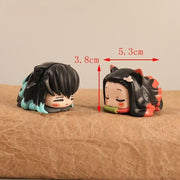 Demon Slayer-Inspired Cat-Ear Chibi Mini Figures