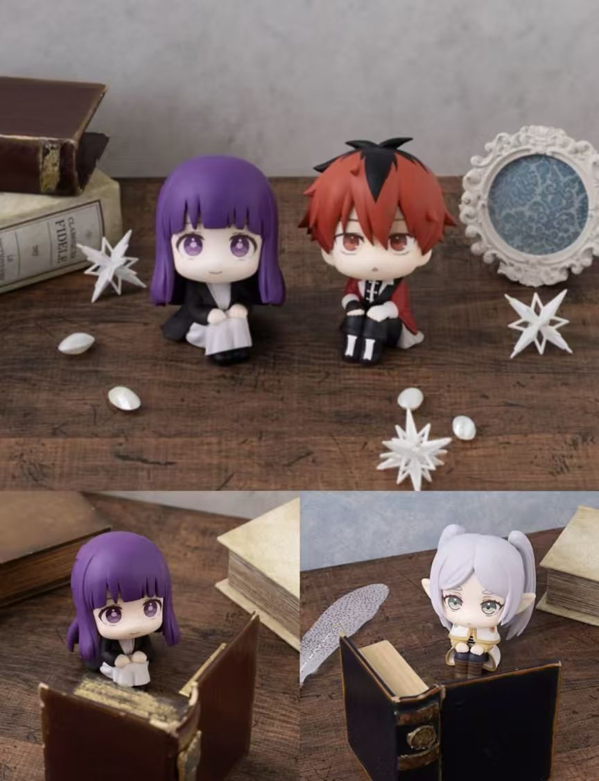Frieren, Fern & Stark Chibi Sitting Figures