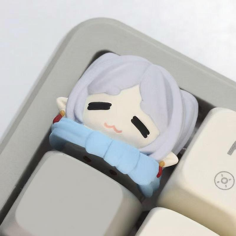 Frieren & Fern 3D Chibi Artisan Keycaps