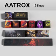 League of Legends Aatrox keycaps, 12-key custom keycap set.