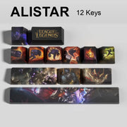 League of Legends Alistar keycaps, 12-key custom keycap set.