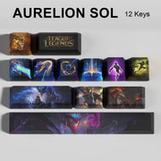 League of Legends Aurelion Sol keycaps, 12-key custom keycap set.