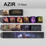 League of Legends Azir keycaps, 12-key custom keycap set.