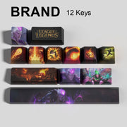 League of Legends Brand keycaps, 12-key custom keycap set.