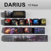 League of Legends Darius keycaps, 12-key custom keycap set.
