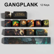 League of Legends Gangplank keycaps, 12-key custom keycap set.