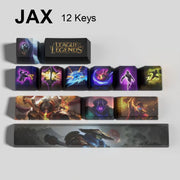 League of Legends Jax keycaps, 12-key custom keycap set.