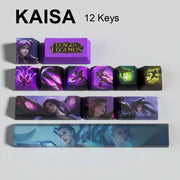 League of Legends Kai'Sa keycaps, 12-key custom keycap set.