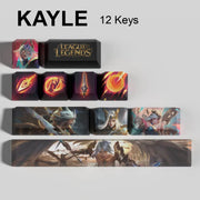 League of Legends Kayle keycaps, 12-key custom keycap set.