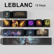 League of Legends LeBlanc keycaps, 12-key custom keycap set.