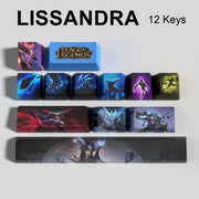 League of Legends Lissandra keycaps, 12-key custom keycap set.