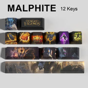 League of Legends Malphite keycaps, 12-key custom keycap set.