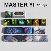 League of Legends Master Yi keycaps, 12-key custom keycap set.