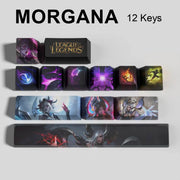 League of Legends Morgana keycaps, 12-key custom keycap set.