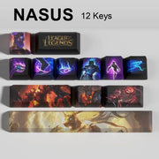 League of Legends Nasus keycaps, 12-key custom keycap set.