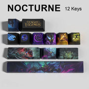 League of Legends Nocturne keycaps, 12-key custom keycap set.