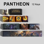 League of Legends Pantheon keycaps, 12-key custom keycap set.