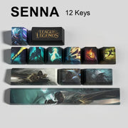 League of Legends Senna keycaps, 12-key custom keycap set.