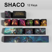 League of Legends Shaco keycaps, 12-key custom keycap set.