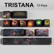 League of Legends Tristana keycaps, 12-key custom keycap set.