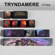 League of Legends Tryndamere keycaps, 12-key custom keycap set.