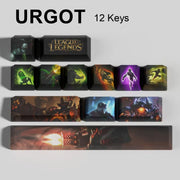 League of Legends Urgot keycaps, 12-key custom keycap set.
