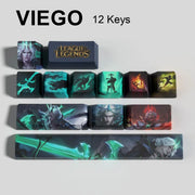 League of Legends Viego keycaps, 12-key custom keycap set.