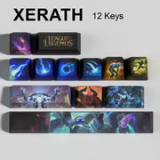 League of Legends Xerath keycaps, 12-key custom keycap set.
