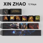 League of Legends Xin Zhao keycaps, 12-key custom keycap set.