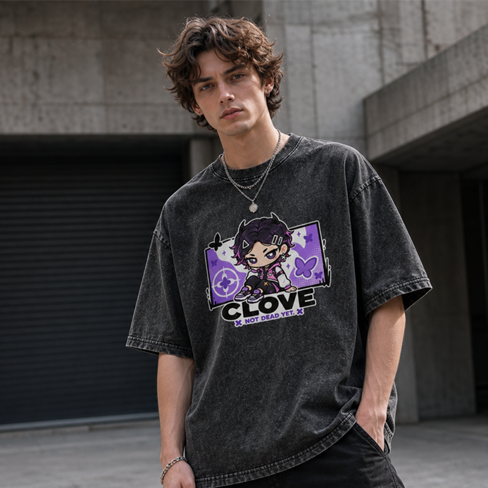 VALORANT Clove 230G Vintage Wash Oversized T-Shirt