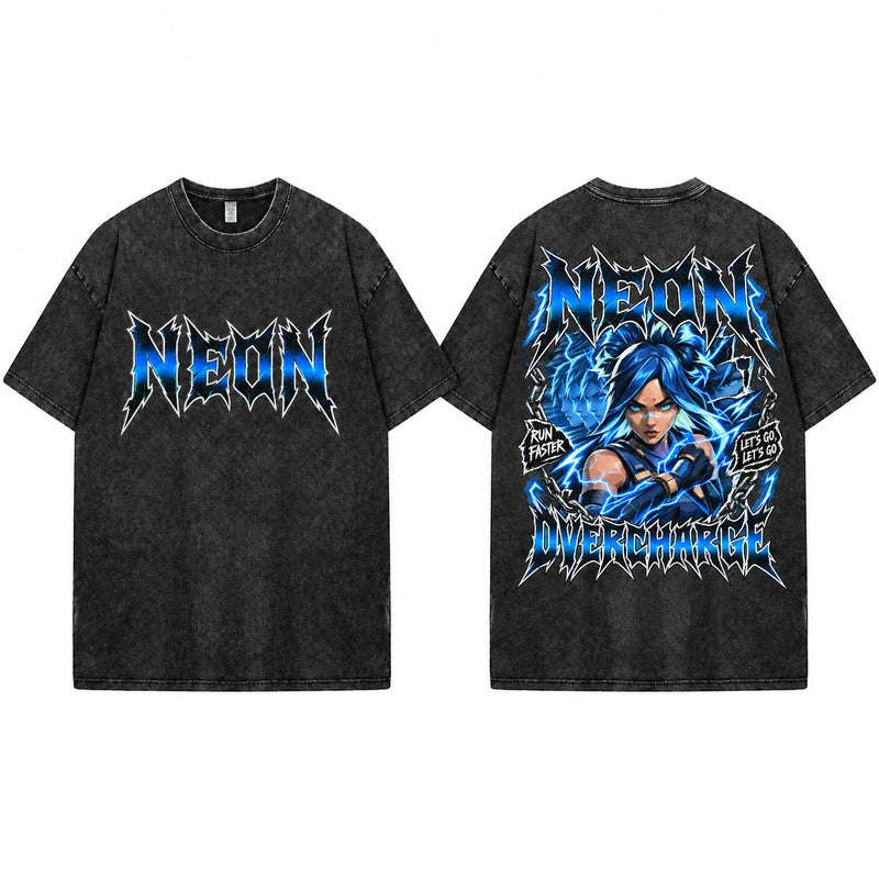 VALORANT Agent Graphic T-Shirt – Vintage Washed Oversized 230GSM Tee